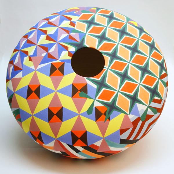ELOISA GOBBO Oval ceramic 45x45x23 cm