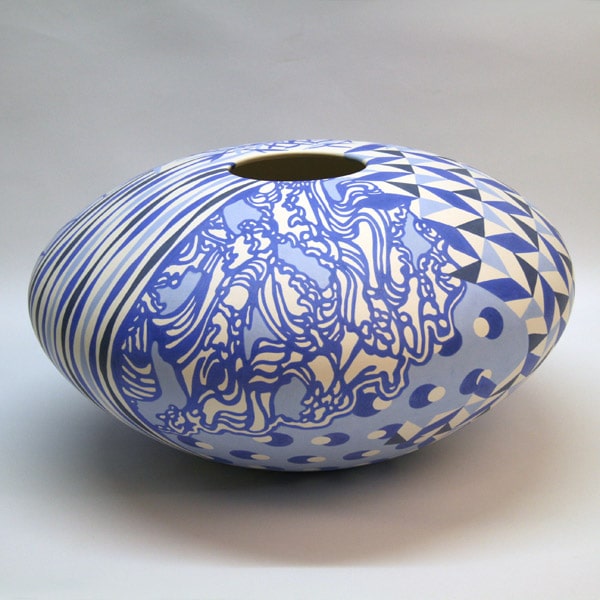 ELOISA GOBBO Oval ceramic 45x45x23 cm