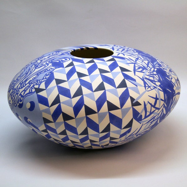 ELOISA GOBBO Oval ceramic 45x45x23 cm